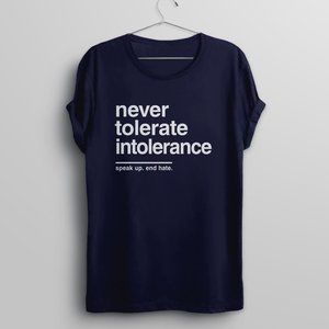 Stop Asian Hate Shirt women men kids Never Tolerate Intolerance end racism